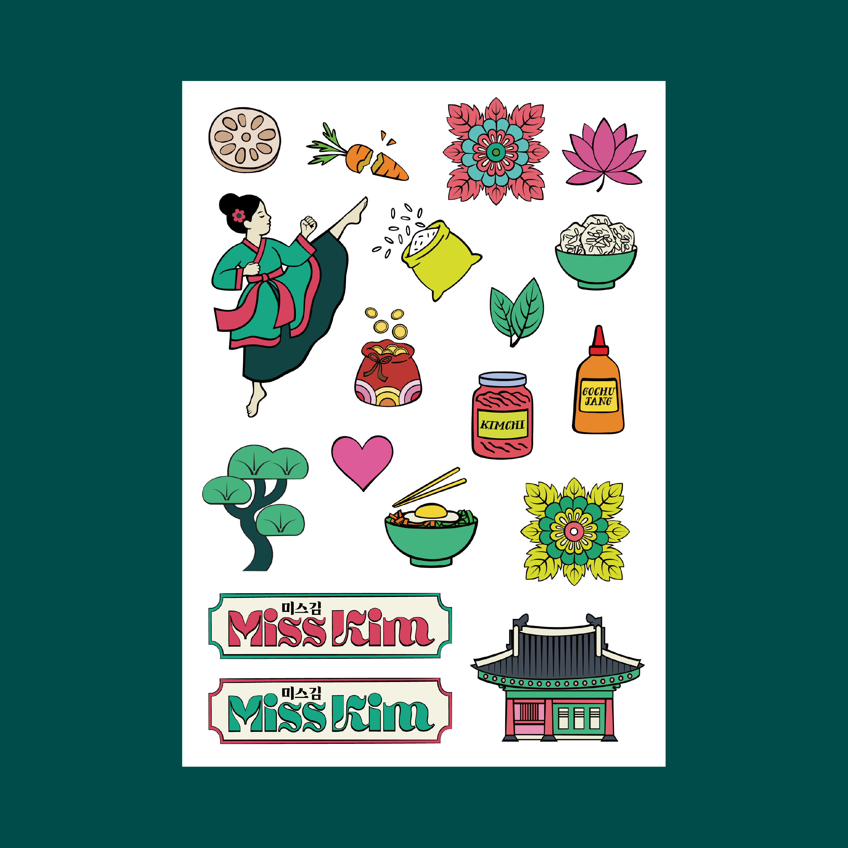 Miss Kim Sticker